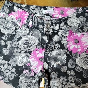 Candies brand floral skinny jeans size 9